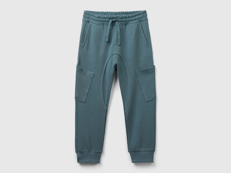 Pantaloni cargo in felpa S