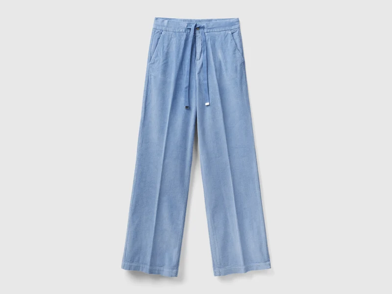 Pantaloni ampi in velluto 50