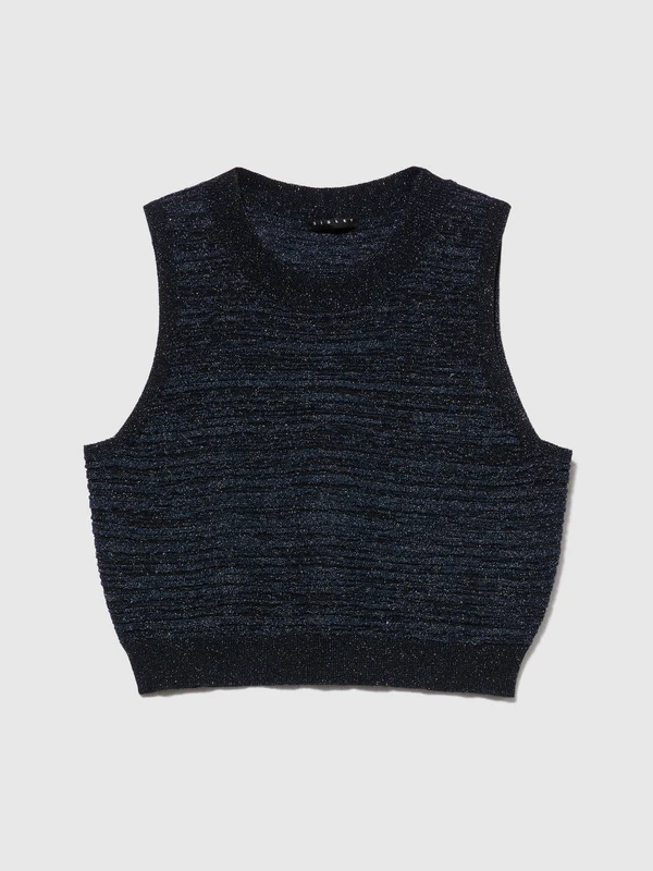 Top in maglia con lurex S