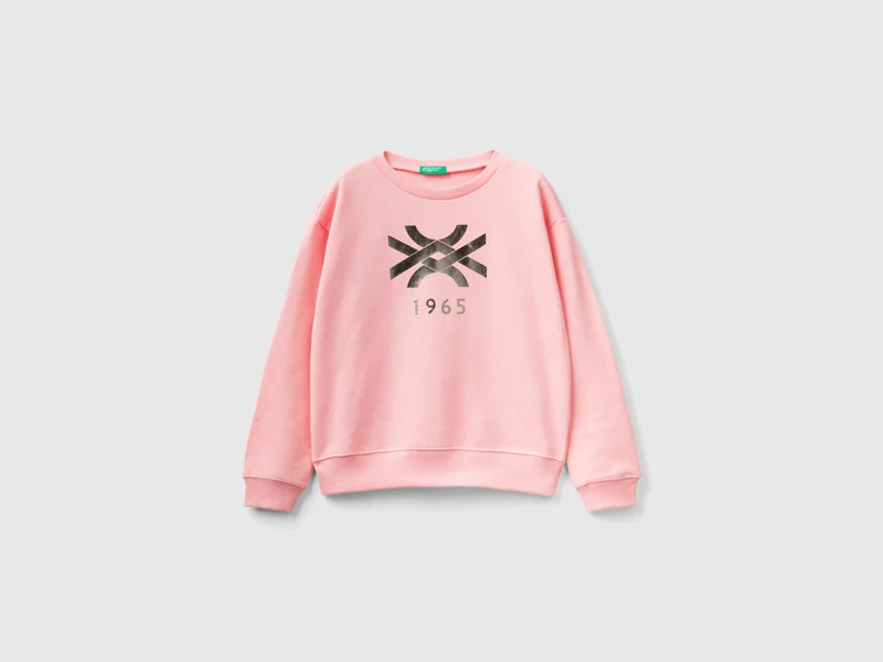 Felpa 100% cotone con logo XL