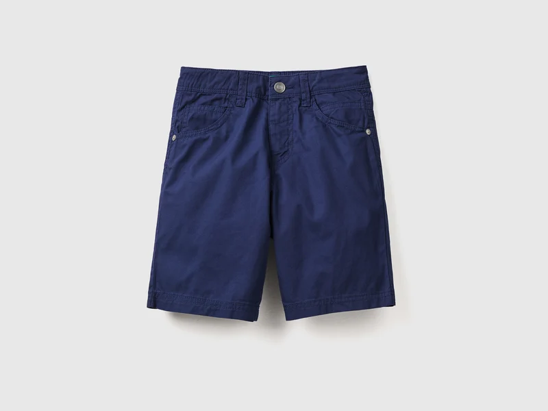 Pantaloni corti cinque tasche in tessuto leggero di puro cotone L