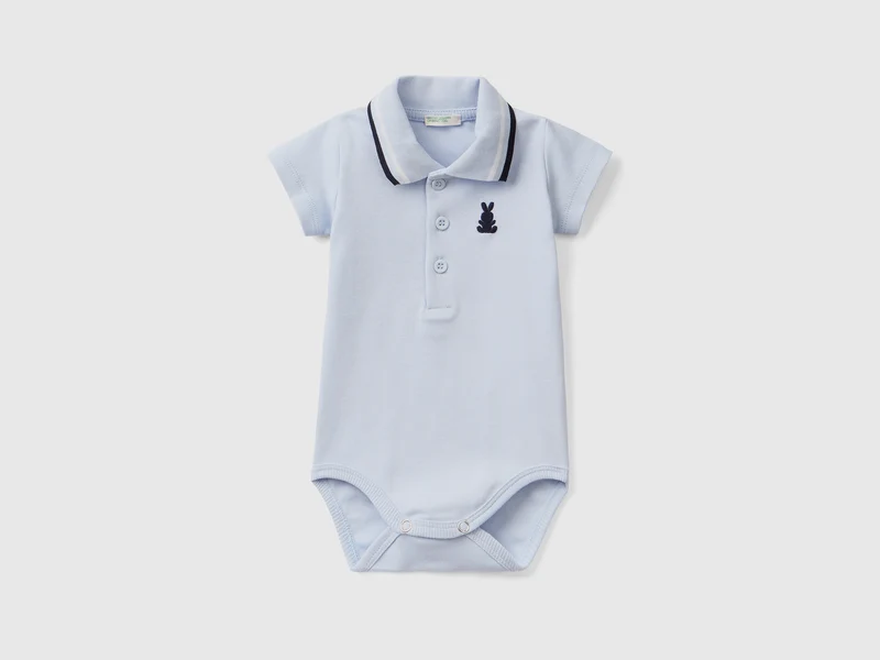 Body a polo in cotone biologico 56