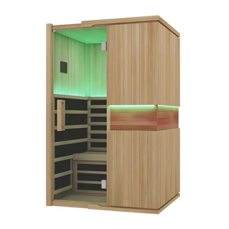 Blisspod Milano 74.8 x 47.2 x 41.3-in 2-Person Hemlock Full Spectrum Infrared Sauna w/ 6 Heaters
