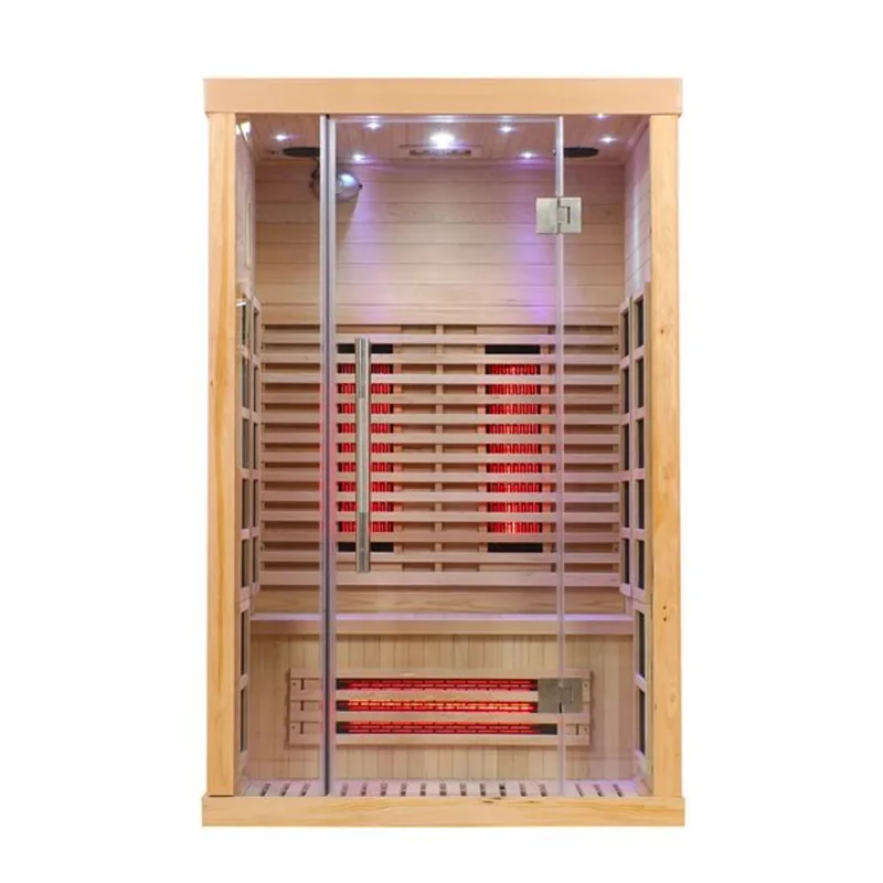 Blisspod Venetian 2-Person Hemlock Full Spectrum Infrared Sauna w/ 10 Heaters and Chromotherapy