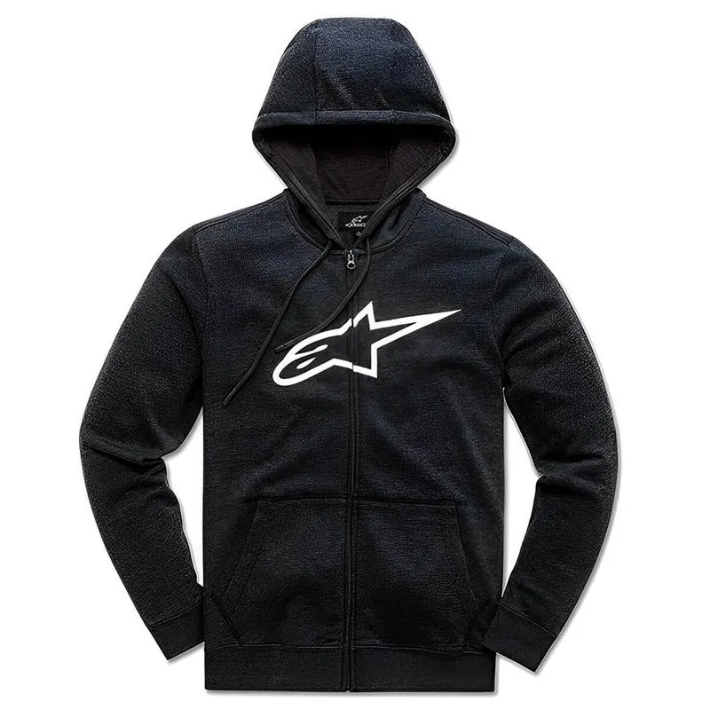 Moletom Alpinestars Ageless 2 Zip Hoodie Preto Branco