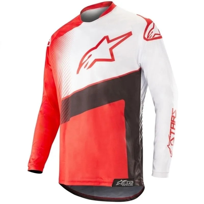 Camisa Alpinestars Racer Supermatic 2019 Vermelha/preta/branca