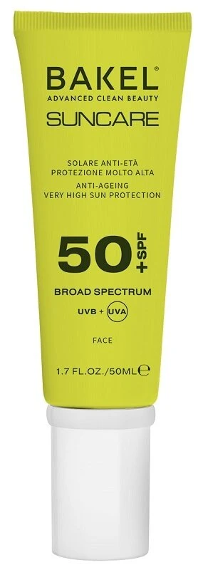 Bakel solare viso anti eta' protezione alta spf50 50 ml