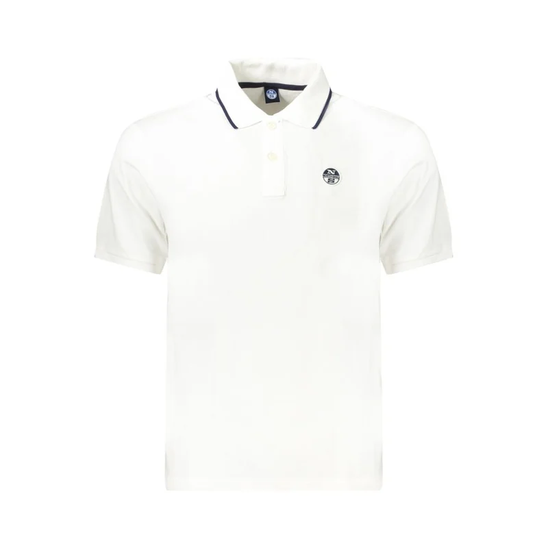 North Sails White Cotton Men Polo-Shirt XL