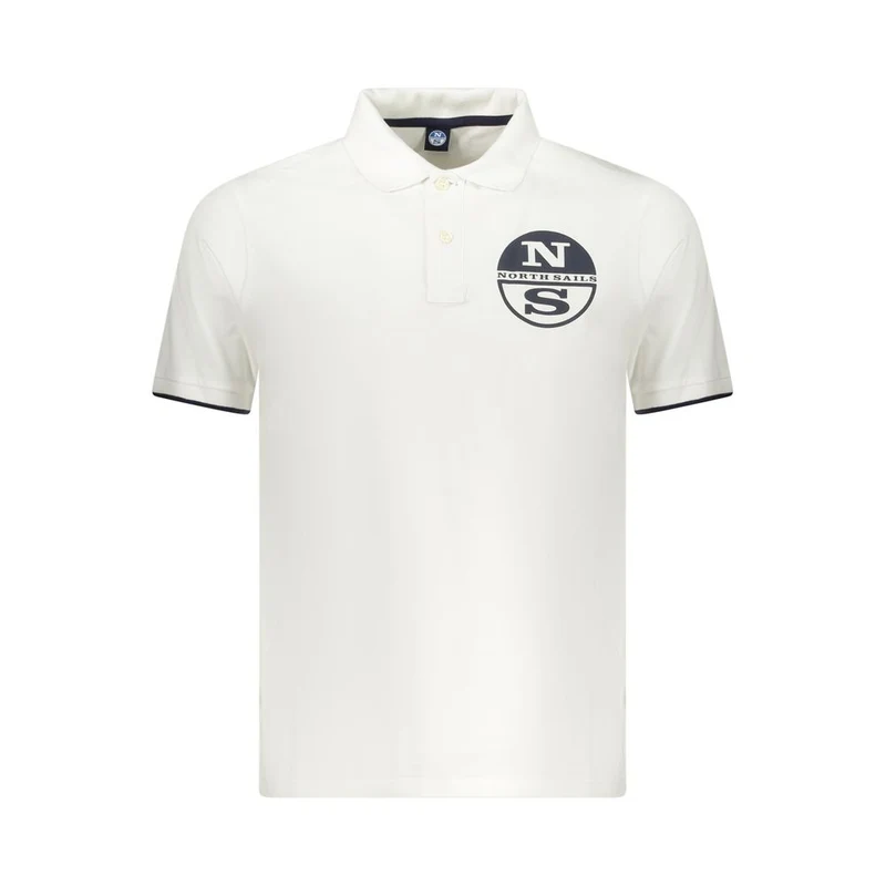 North Sails Bianco Cotton Men Polo S