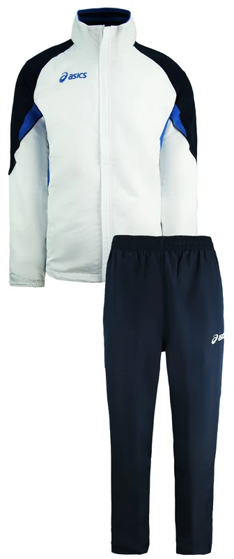 Asics Suit Europe Mens White/Navy Track Pants S