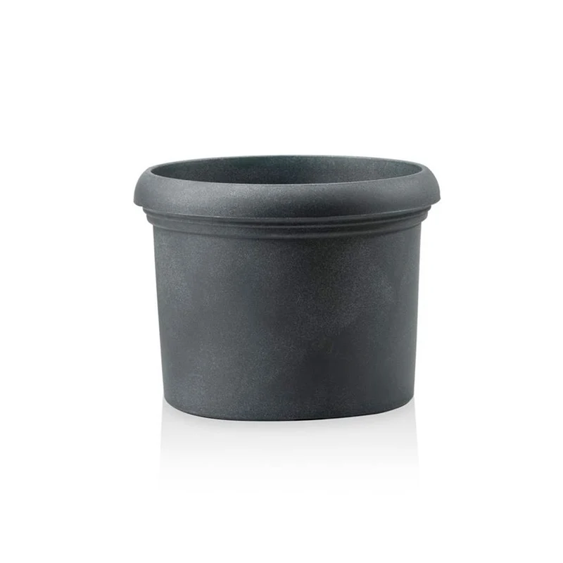 Vaso tondo "Classic Vicenza" per fiori e piante da giardino 50 cm / Antracite