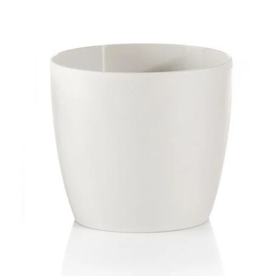 Vaso tondo "Madeira Colour" per fiori e piante, in plastica, da giardino 22 cm