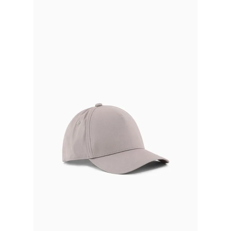 Boné com Aba e Etiqueta com Logo Cinza Stone - U