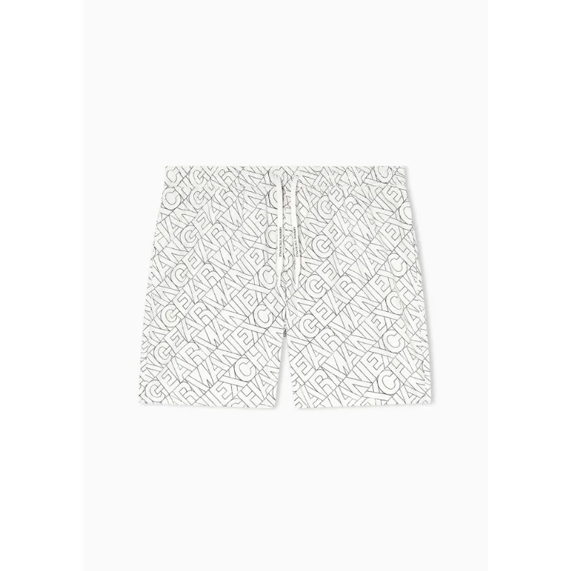 Shorts De Banho Off White/Preto - S