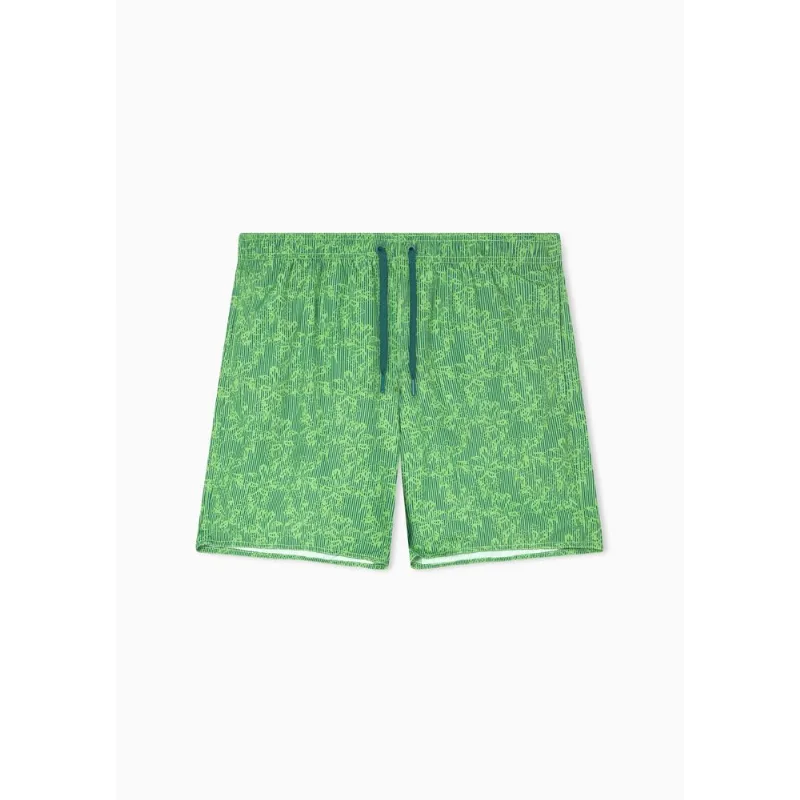Shorts de Banho com Logo Verde - XXL