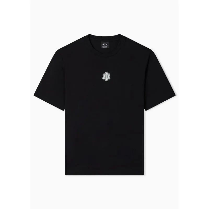 Camiseta Regular Fit em Algodão Preto - S