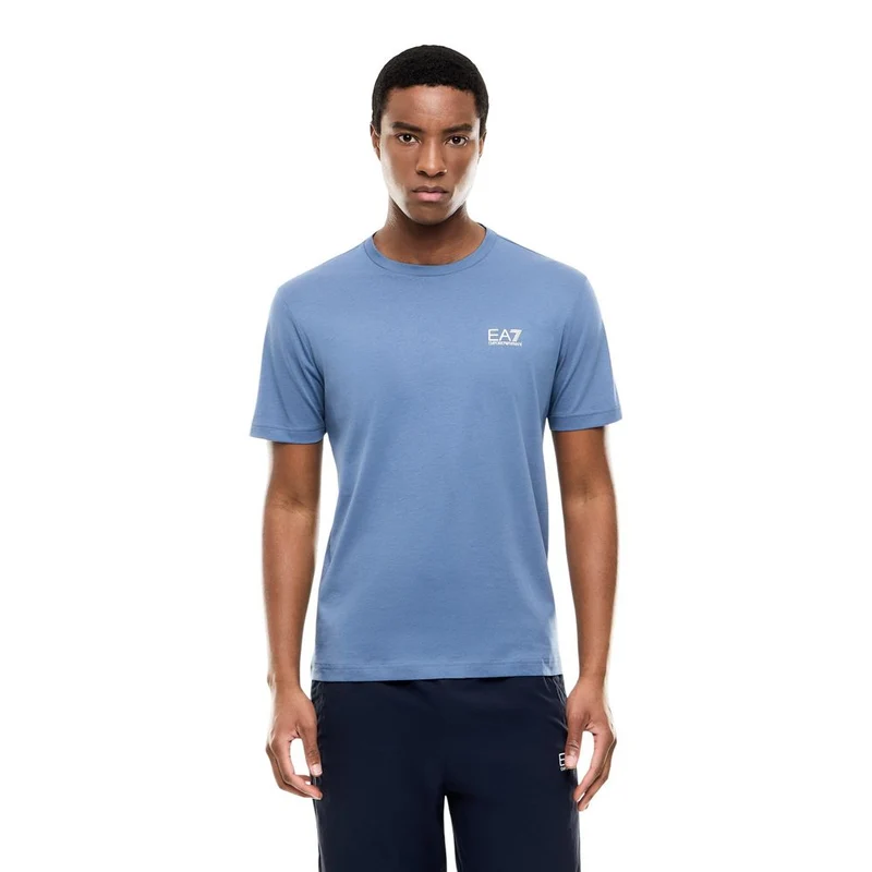 EA7 Emporio Armani Blue Cotton Sportswear IT44 | S