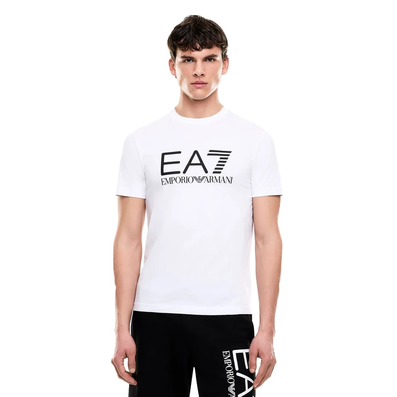 T-Shirt Uomo Emporio Armani 7 Core Identity Bianco Nero S