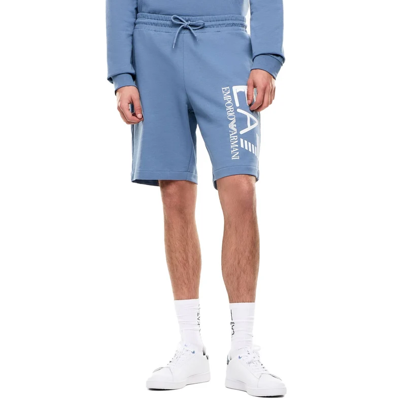 Shorts Uomo Emporio Armani 7 Core Identity Azzurro Bianco XL