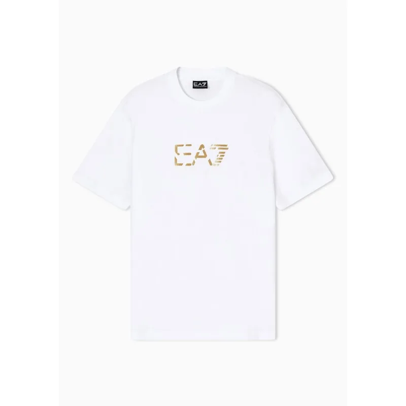 Camiseta Premium Label com Gola Redonda Branco - L