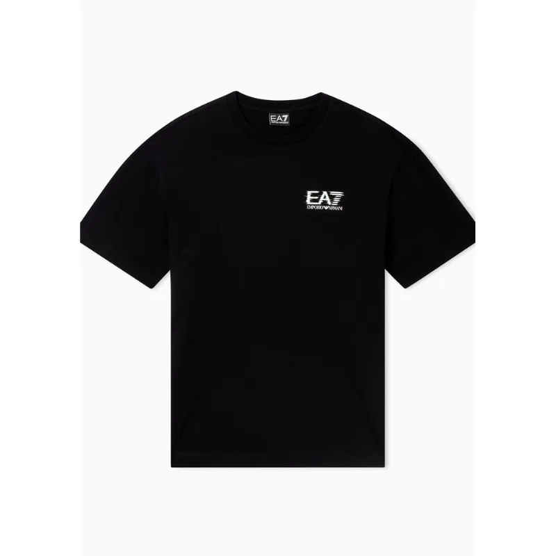 Camiseta Visibility em Jersey de Algodão Preto - M