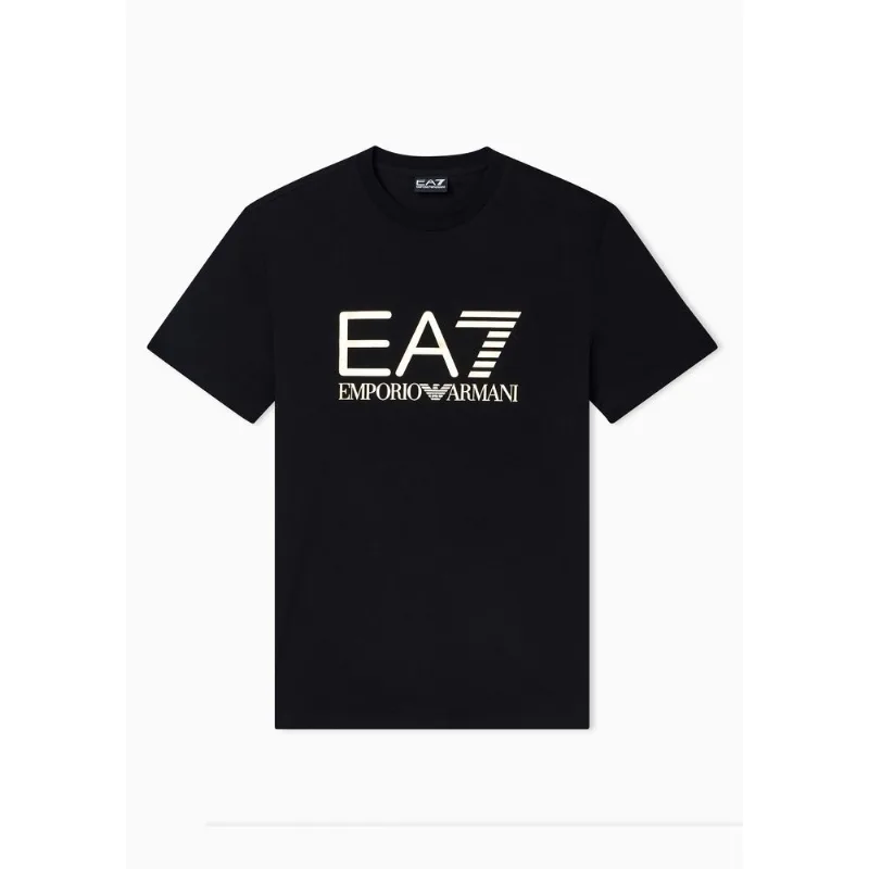 Camiseta Core Identity Preto/Dourado - M