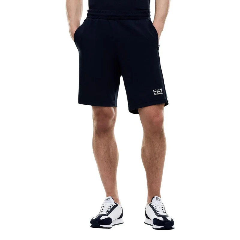 EA7 Emporio Armani Blue Cotton Knee Length IT46 | M
