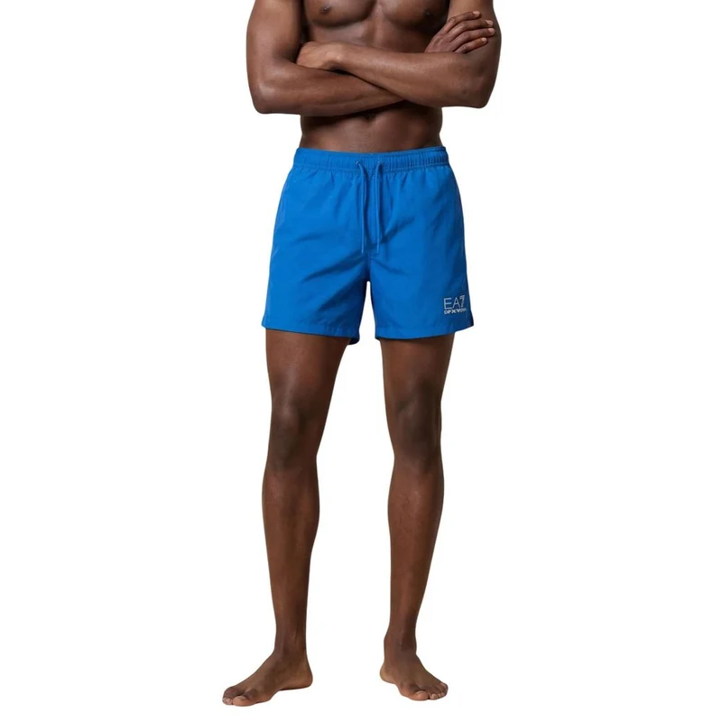 EA7 Emporio Armani Blue Polyester Swim Shorts IT44 | S