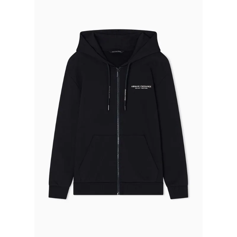Moletom com Capuz e Logo Milano / New York Preto / Dourado - XL