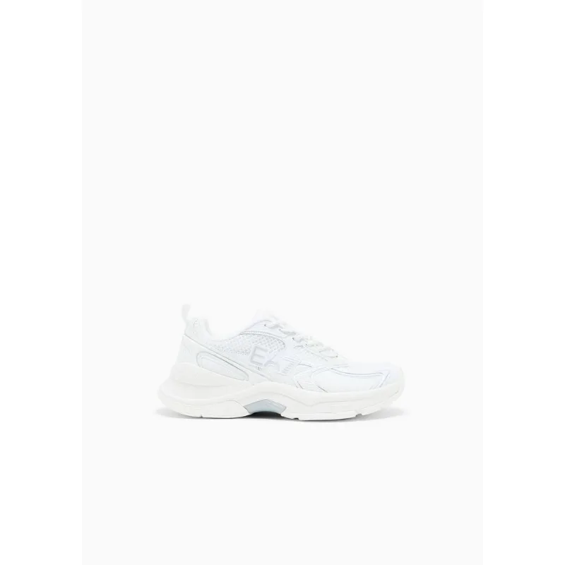 Tênis Predator em Mesh com Recortes Branco/Prata - 9 UK - 40 BR