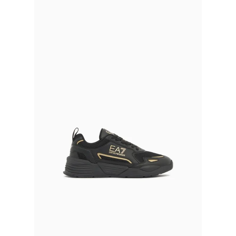 Tênis Ace Runner New em Mesh com Logo Preto/Dourado - 7 UK - 38 BR