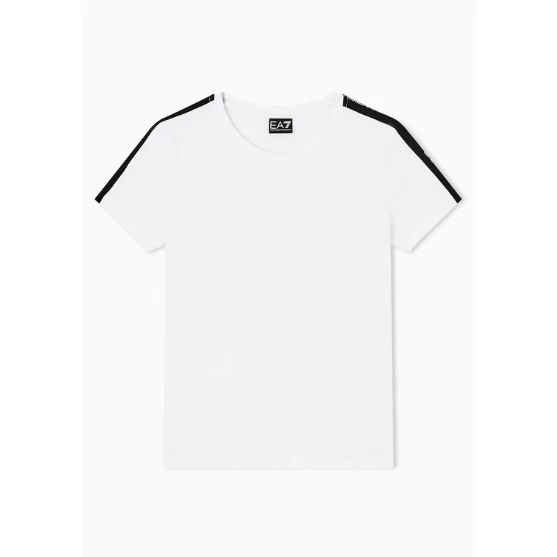 Camiseta em Algodão com Logo Branco - S