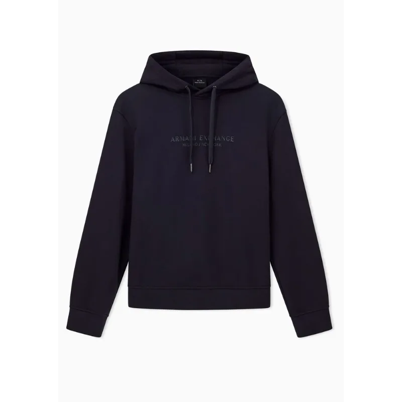 Moletom com Capuz Regular Fit Essential em French Terry Azul - S