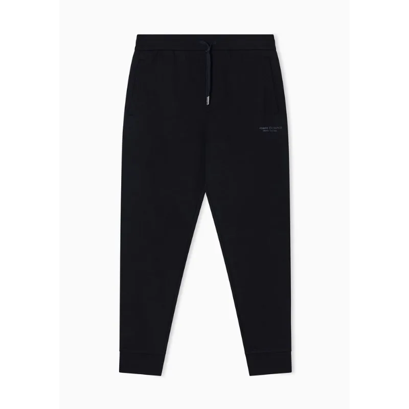 Calça de Moletom Regular Fit em French Terry Preto - XXL