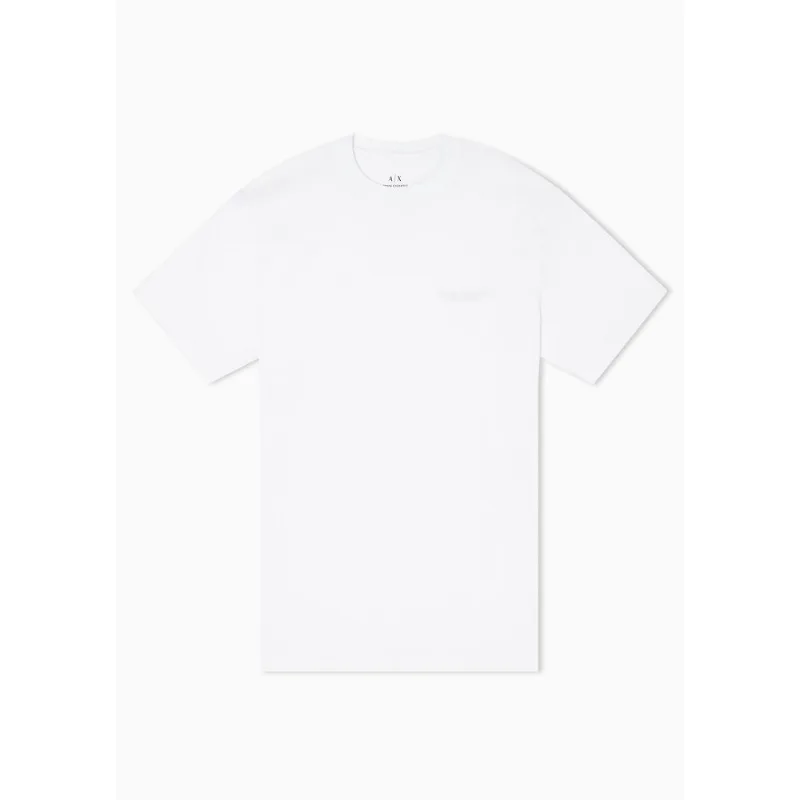 Camiseta Regular Fit em Malha de Algodão com Logo Branco - L