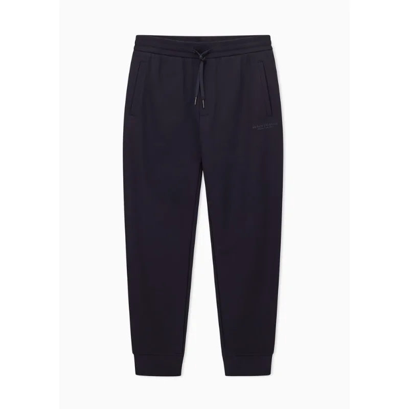 Calça de Moletom Regular Fit em French Terry Azul - L