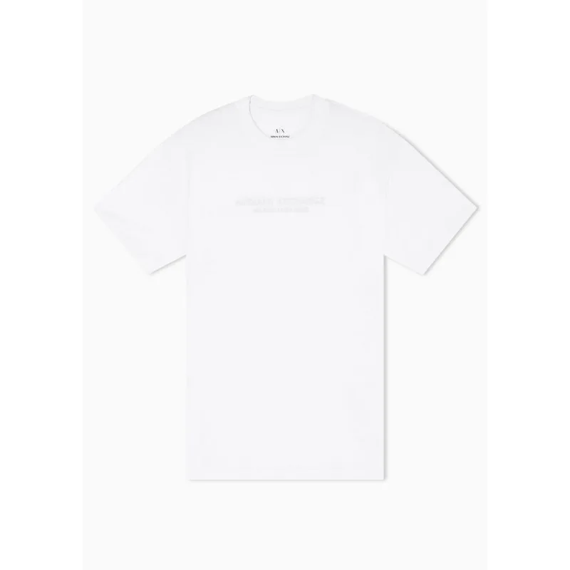 Camiseta Regular Fit Essential em Malha de Algodão com Logo Branco - L