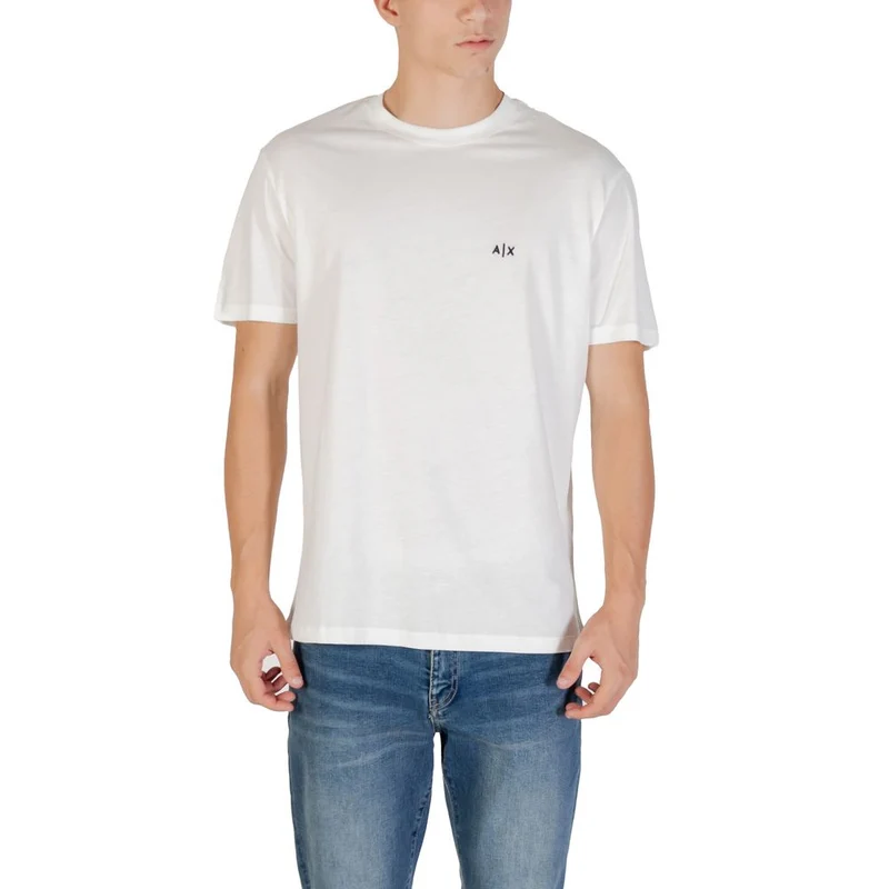 Armani Exchange Cream Cotton T-Shirt IT52 | XL