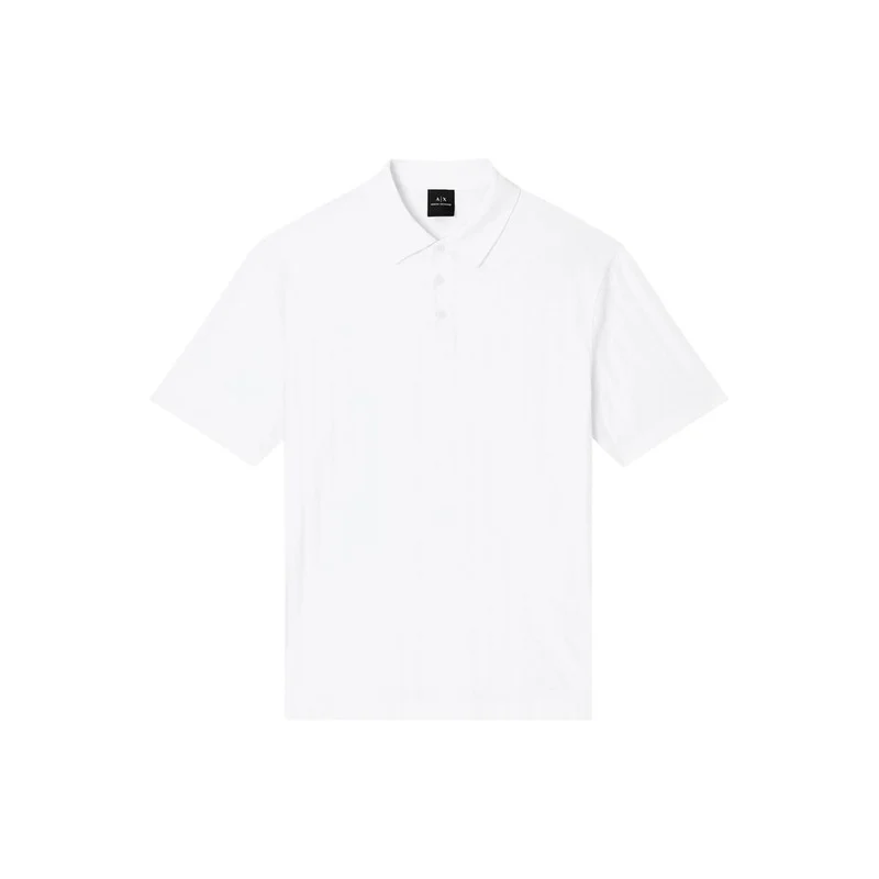 Armani Exchange White Cotton Polo Shirt IT52 | XL