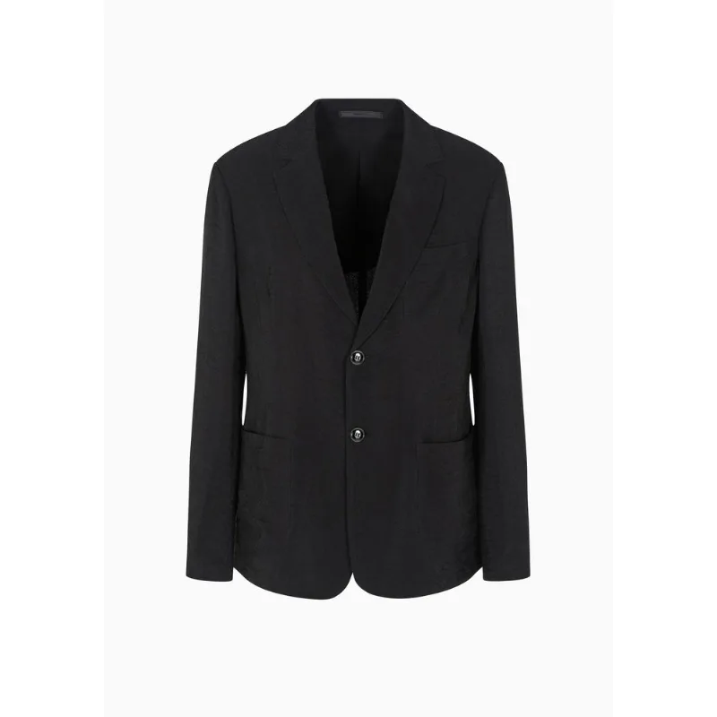 Blazer de Jacquard Preto - 56 IT - 50 BR