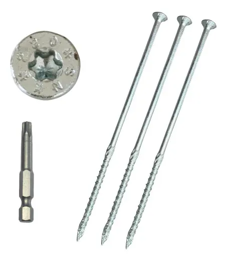Parafuso Autobrocante P/ Madeira Torx, Snk 6,0x260 - 10 Un