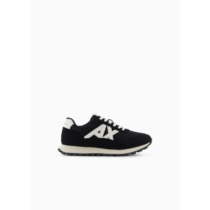 Tênis com Detalhes Contrastantes Preto/Off White - 8 UK - 40 BR