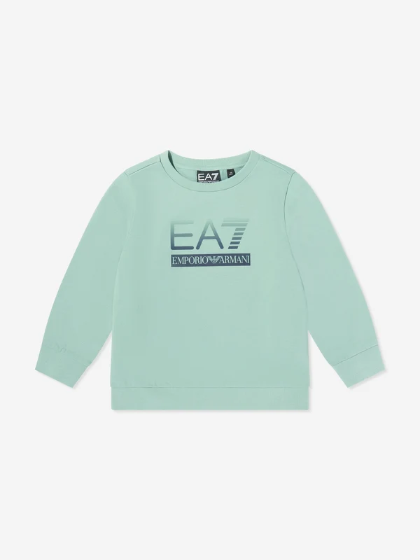EA7 Emporio Armani Boys Train Visibility Sweatshirt in Blue Blue / 4 Yrs