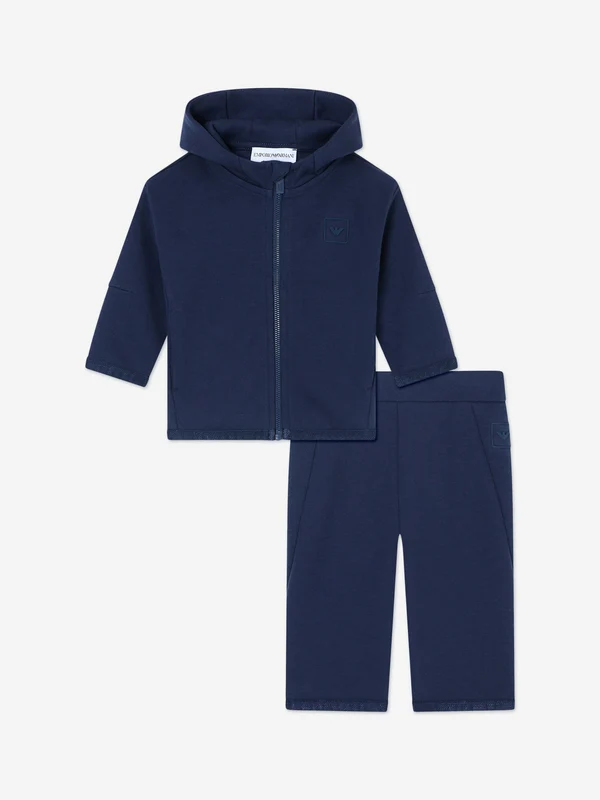 Emporio Armani Baby Boys Logo Tracksuit in Navy Navy / 9 Mths