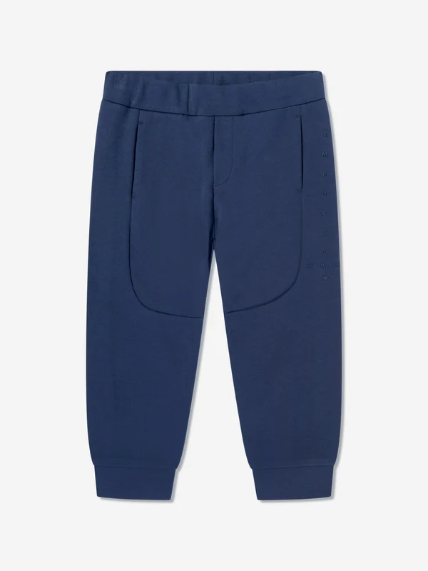 Emporio Armani Baby Boys Logo Joggers in Navy Navy / 36 Mths