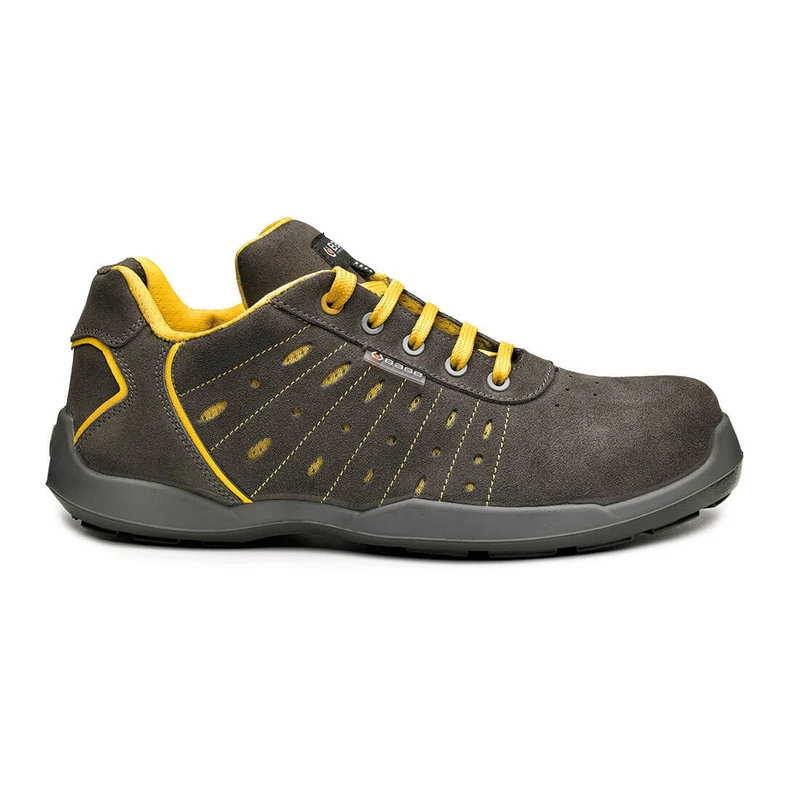 Base Smash Toe Cap Work Safety Shoes Grey/Yellow / 8 UK | 42 EU
