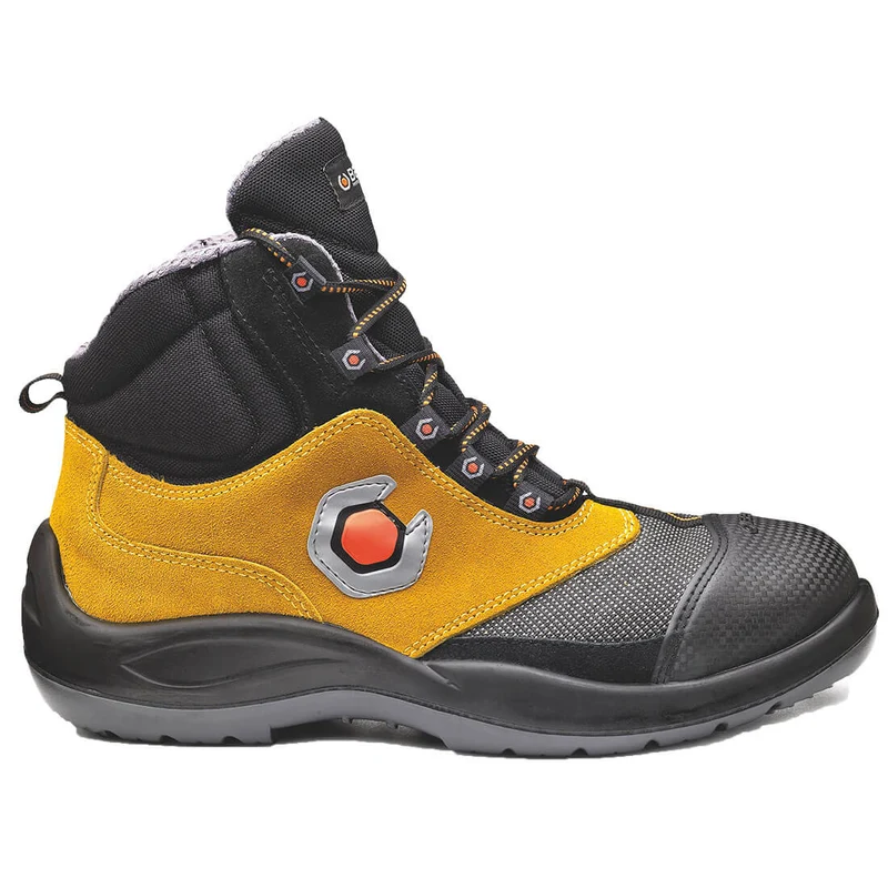 Base Extraflex Toe Cap Work Safety Boots Black/Yellow / 12 UK | 47 EU