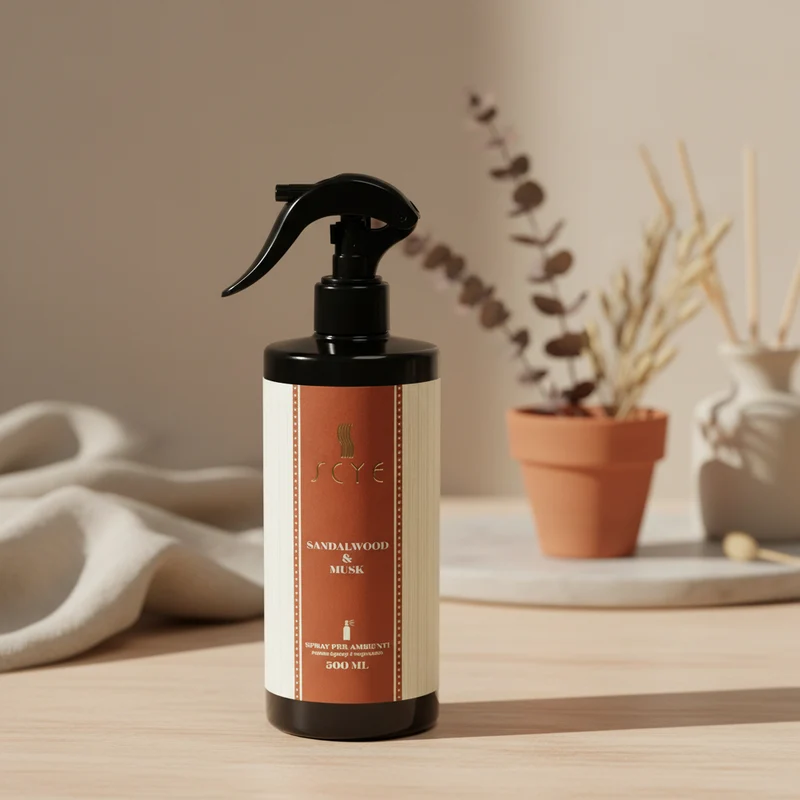 Essenza a spray profumatore per ambienti da 500 ml Sandalwood and oud