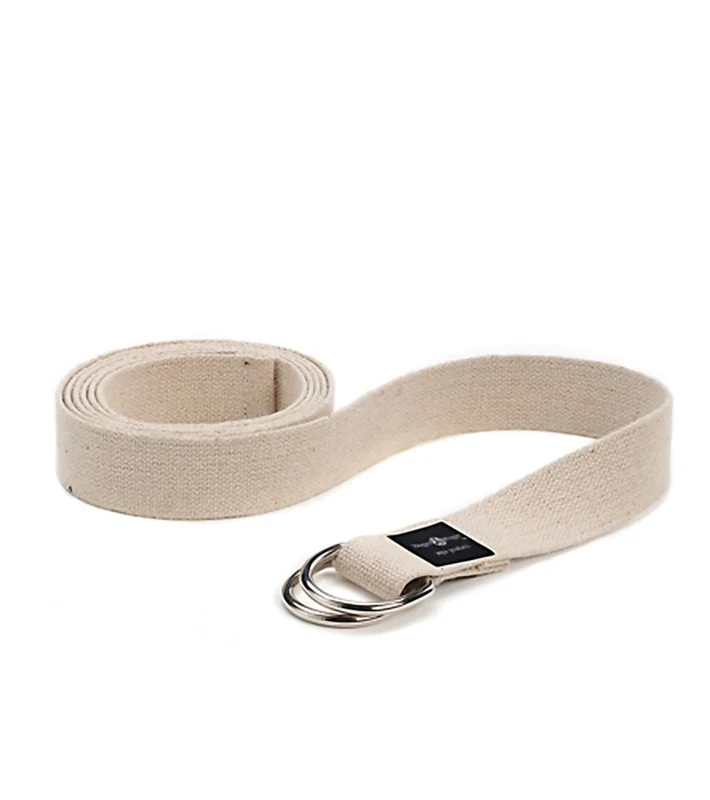 Hugger Mugger 10' Hemp Yoga Strap w/ D-Ring Natural