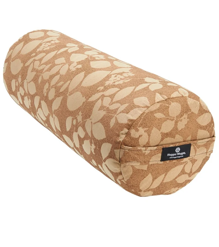 Hugger Mugger Round Printed Yoga Bolster Golden Leaf